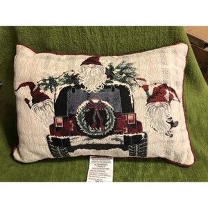 Christmas Santa Themed Pillow NEW